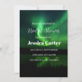 オーロラボレリスノーザンライツブライダルシャワー 招待状 (正面)