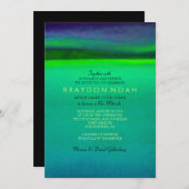 オーロラボレリスバーバルミツワー招待状 招待状 (正面/裏面)