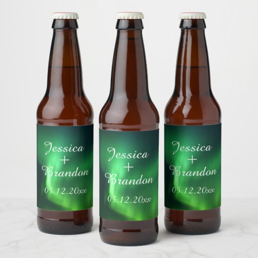 オーロラボレリス北ラ結婚イト ビールラベル (ボトル)