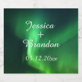 オーロラボレリス北ラ結婚イト ビールラベル (シングルラベル)