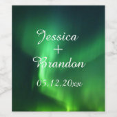 オーロラボレリス北ラ結婚イト ワインラベル (シングルラベル)