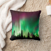 オーロラボレリス北方灯 クッション (ブランケット)