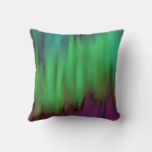 オーロラボレリス抽象芸術グリーン装飾用クッション クッション (裏面)