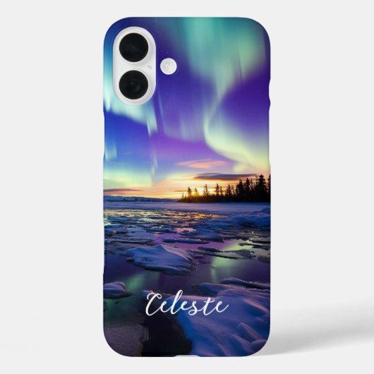 オーロラボレリス虹色トワイライト Case-Mate iPhoneケース (裏面)