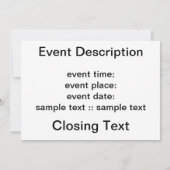 オーロラボレリス 招待状 (裏面)