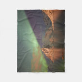 オーロラボレリス、極光 フリースブランケット (正面)