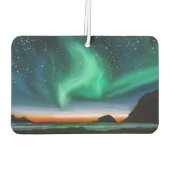 オーロラボレリス – 油彩画 カーエアーフレッシュナー (裏面)