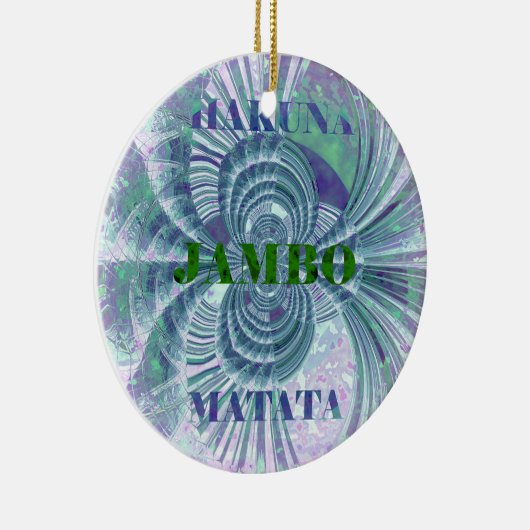 オーロラマタタアートプリント セラミックオーナメント (右)