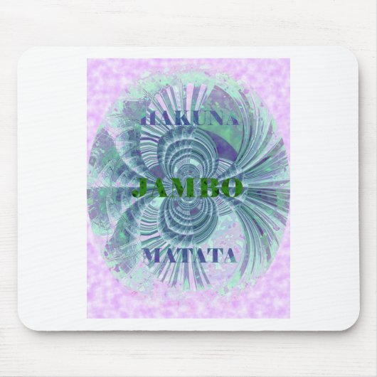 オーロラマタタアートプリント マウスパッド (正面)