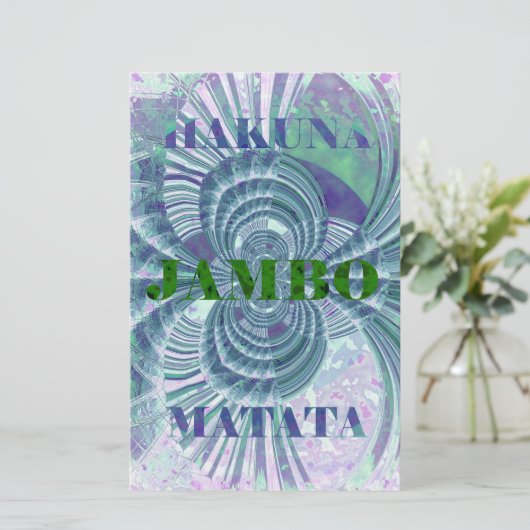 オーロラマタタアートプリント 便箋 (スタンド正面)