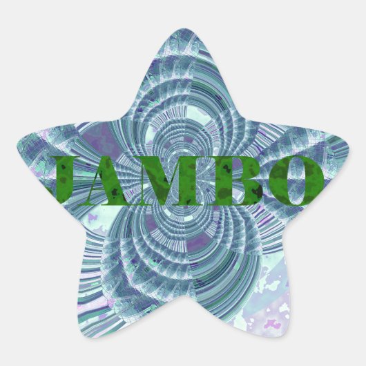 オーロラマタタアートプリント 星シール (正面)