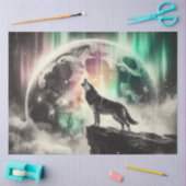 オーロラムーンウルフ 薄葉紙 (クラフト)