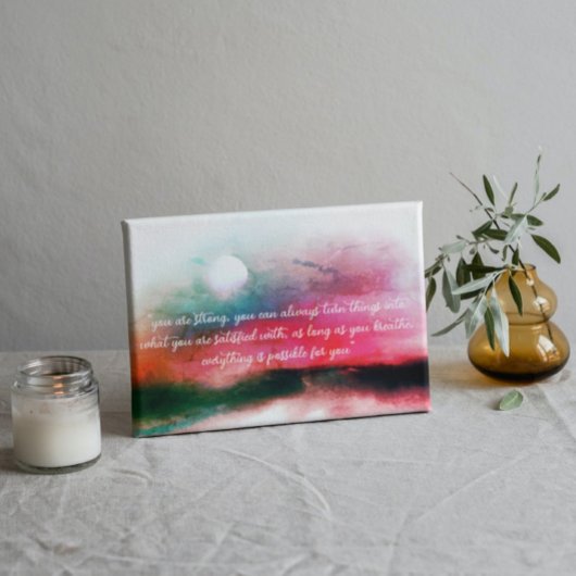 オーロラランドスケープ感動的タイポグラフィ引用文 ポスター