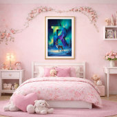 オーロラレター R ポスター | 北極光アート