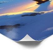 オーロラレター X ポスター | 北極光アート (コーナー)