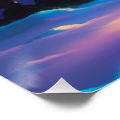 オーロラレターAポスター | 北極光アートプリント ポスター (コーナー)