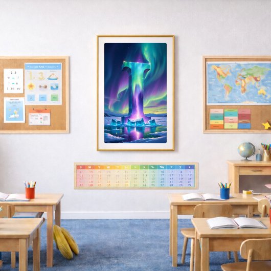 オーロラレターI ポスター | 北極光アートプリント