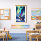 オーロラレターJポスター | ノーザンライツアートプリント ポスター