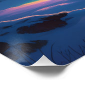 オーロラレターKポスター | 北極光アート ポスター (コーナー)