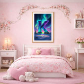 オーロラレターKポスター | 北極光アート ポスター