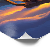 オーロラレターLポスター | 北極光アート ポスター (コーナー)