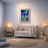 オーロラレターLポスター | 北極光アート ポスター