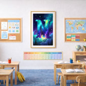 オーロラレターNポスター | 北極光アート ポスター