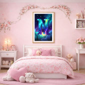 オーロラレターNポスター | 北極光アート ポスター