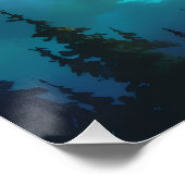 オーロラレターNポスター | 北極光アート ポスター (コーナー)