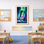 オーロラレターOポスター | 北極光アート ポスター