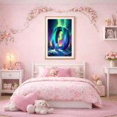 オーロラレターOポスター | 北極光アート ポスター