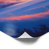 オーロラレターPポスター | 北極光アート ポスター (コーナー)