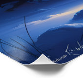 オーロラレターSポスター | 北極光アート ポスター (コーナー)