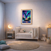 オーロラレターYポスター | 北極光アート ポスター