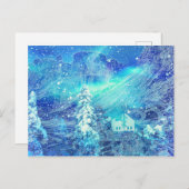 オーロラ入り谷はがき シーズンポストカード (正面/裏面)