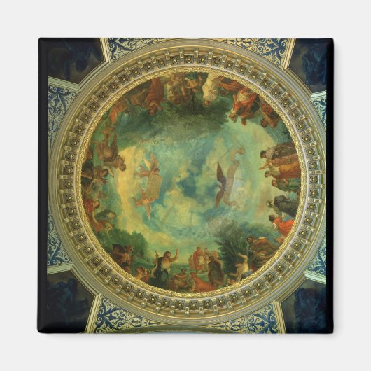 オーロラ号、天井絵画は図書館から来たかもしれない マグネット (正面)