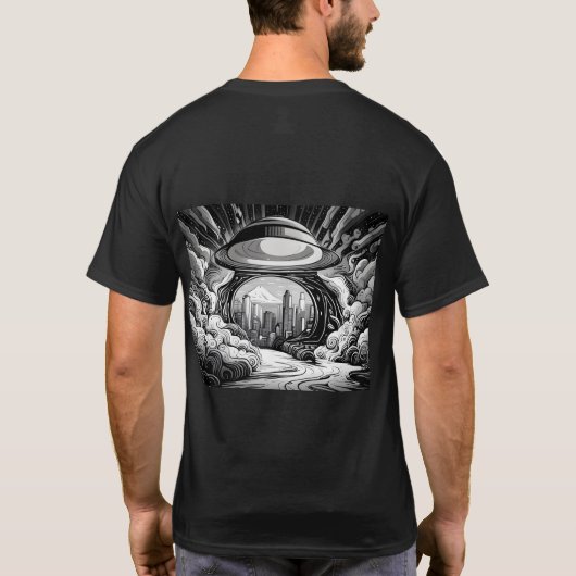 オーロラ星形 Tシャツ (裏面)