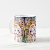 "オーロラ森"のマグ コーヒーマグカップ (正面左)