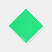 オーロラ緑の色名 スタンダードカクテルナプキン (角)