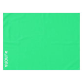 オーロラ緑の色名 テーブルクロス (正面(横))