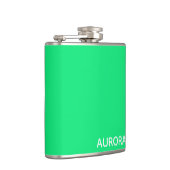 オーロラ緑の色名 フラスク (右)