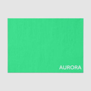 オーロラ緑の色名 薄葉紙
