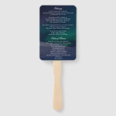 オーロラ葬儀プログラム記念式典 ハンドファン (裏面)