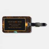 オーロラ遺憾 ラゲッジタグ (裏面横)