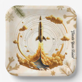 オーロラ飛行 ペーパープレート (正面)