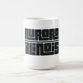 オーロラ - イリノイ州 コーヒーマグカップ (中央)