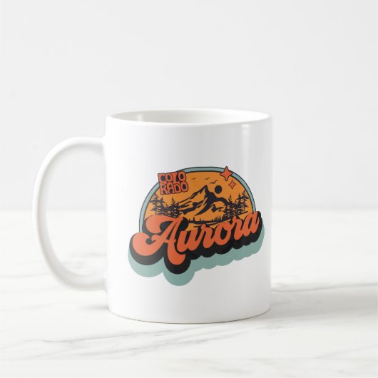 オーロラ, コロラド州 コーヒーマグカップ (左)