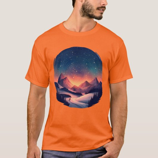 オーロラ サミット ナイトスケープ Tシャツ (正面)