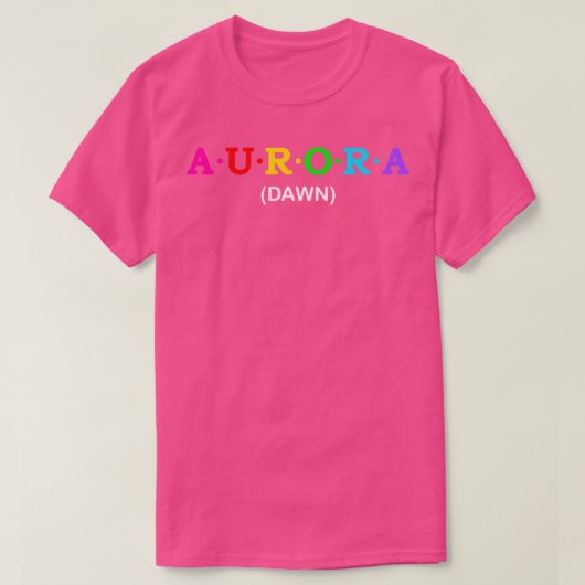 オーロラ・ドーン Tシャツ (デザイン正面)