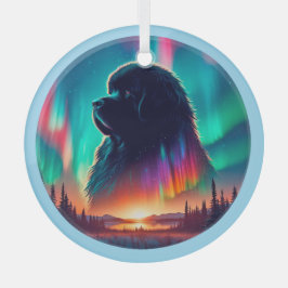 オーロラ ニューファンドランド 犬 オーナメント